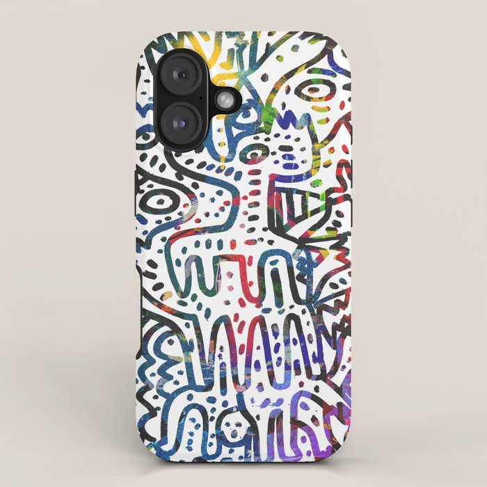 Graffiti Art Spray Painting White Street Comics iPhone Case Gallery Image 1