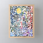 Graffiti Art Spray Painting White Street Comics Mini Art Print Gallery Image 1