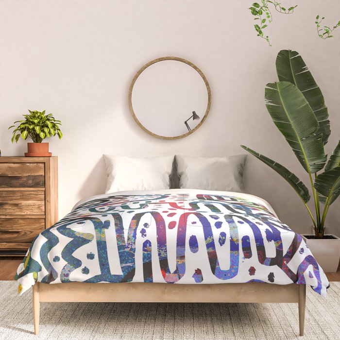 Graffiti Art Spray Painting White Street Comics Comforter Gallery Image 3