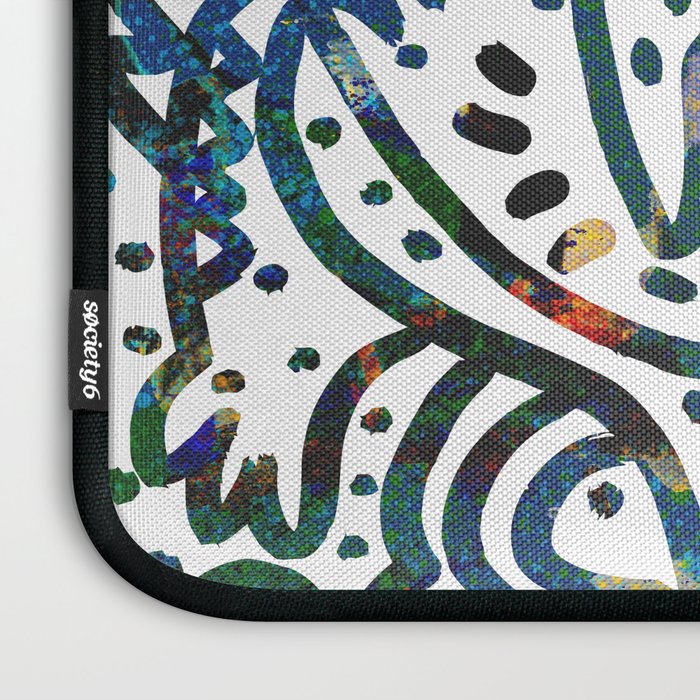 Graffiti Art Spray Painting White Street Comics Laptop Sleeve Gallery Image 3