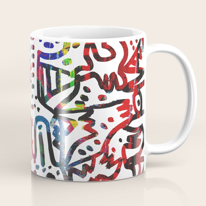 Graffiti Art Spray Painting White Street Comics Coffee Mug Gallery Image 1