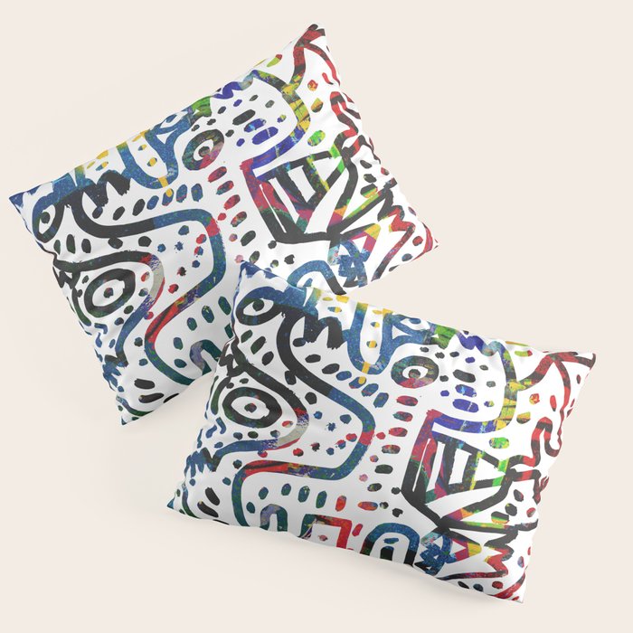 Graffiti Art Spray Painting White Street Comics Pillow Sham Gallery Image 3