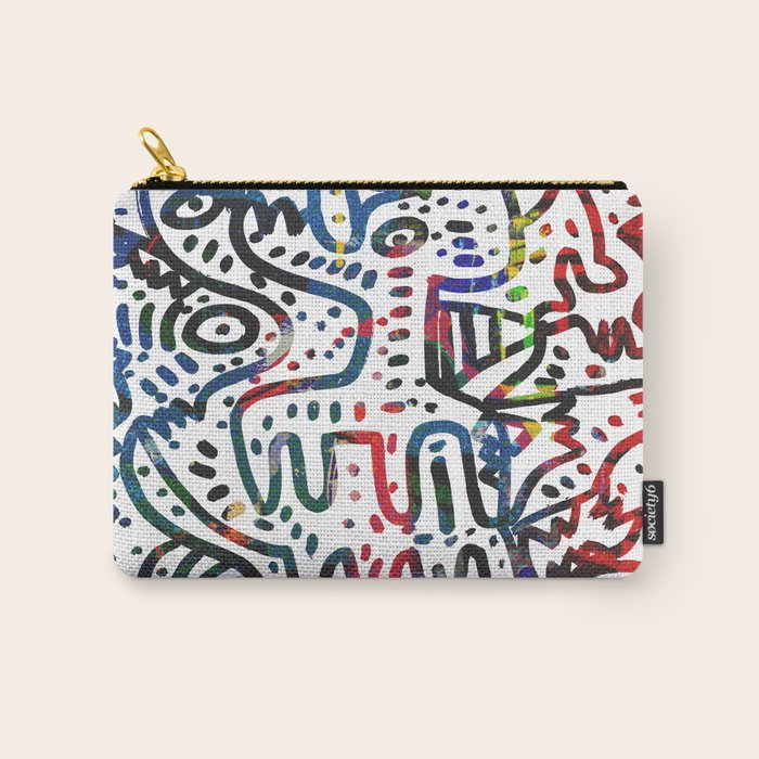 Graffiti Art Spray Painting White Street Comics Carry All Pouch Gallery Image 1