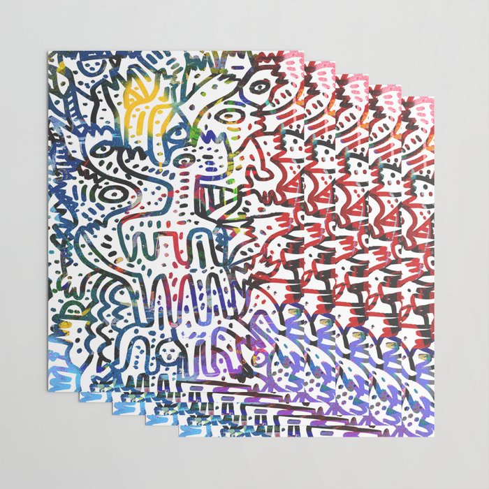 Graffiti Art Spray Painting White Street Comics Wrapping Paper Gallery Image 3