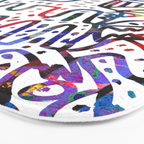 Graffiti Art Spray Painting White Street Comics Bath Mat Gallery Image 3
