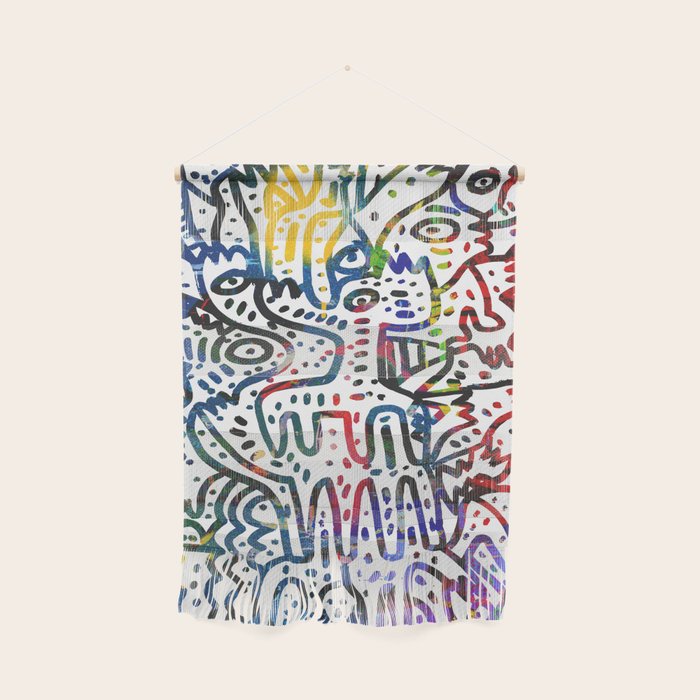 Graffiti Art Spray Painting White Street Comics Wall Hanging Gallery Image 1