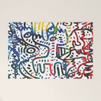 Graffiti Art Spray Painting White Street Comics Welcome Mat Gallery Image 1