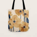 Poppies flowers watercolor Tote Bag Gallery Image 1