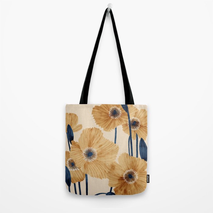 Poppies flowers watercolor Tote Bag Gallery Image 2