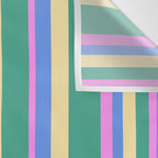 Classic Stripes XV - 90s Pastel Wall Tapestry Gallery Image 3