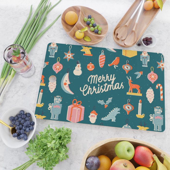 Christmas vintage toys Cutting Board Gallery Image 2