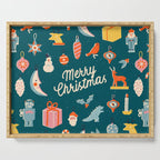 Christmas vintage toys Serving Tray Gallery Image 1