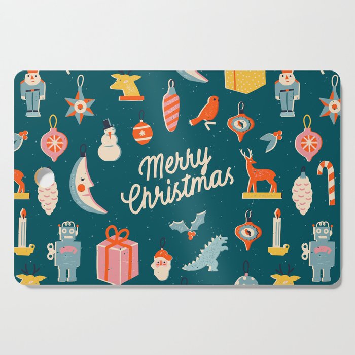 Christmas vintage toys Cutting Board Gallery Image 1