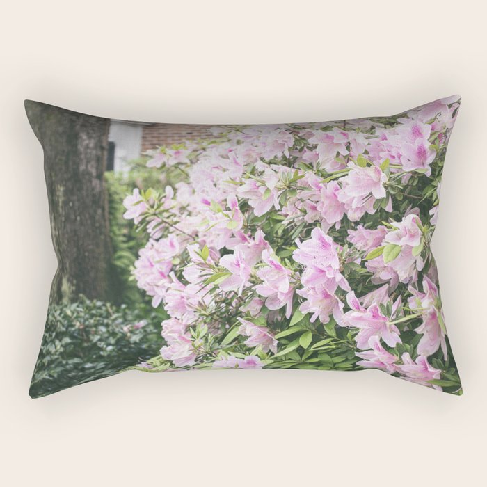 New Orleans Photography x Spring in the Garden District of New Orleans Rectangular Pillow