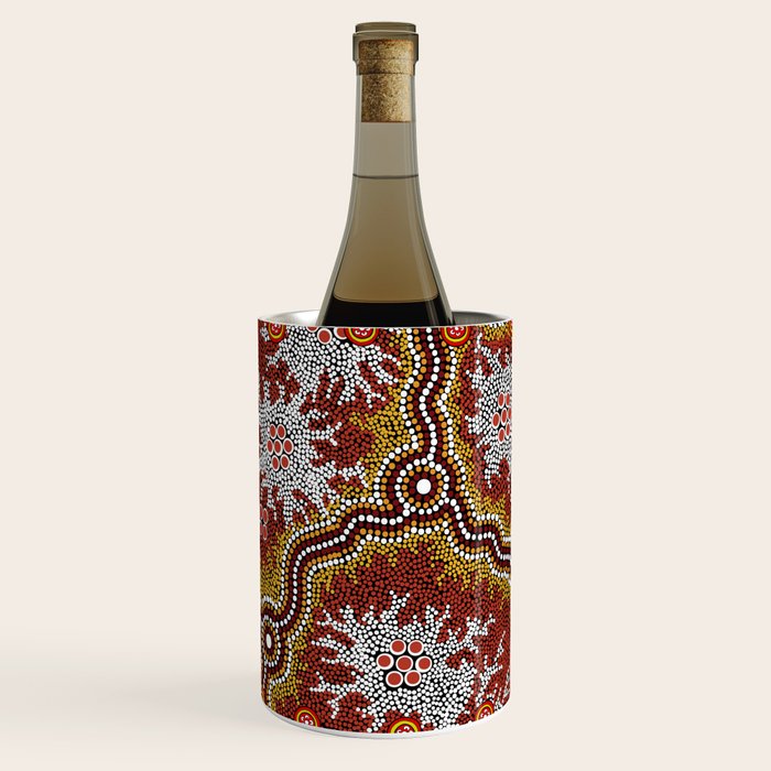 Aboriginal Art Authentic â Mountains Wine Chiller Gallery Image 2