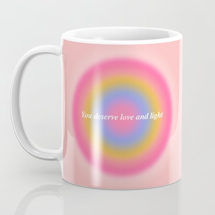 You Deserve Love And Light - Aura Gradient  Coffee Mug Gallery Image 3