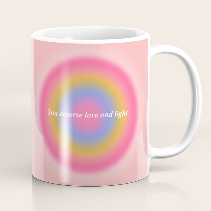 You Deserve Love And Light - Aura Gradient  Coffee Mug Gallery Image 1