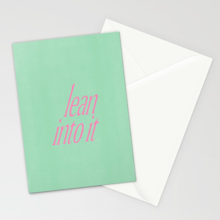 Lean Into It Stationery Card Gallery Image 2