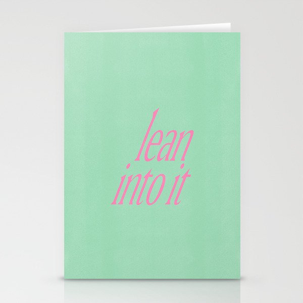 Lean Into It Stationery Card Gallery Image 2