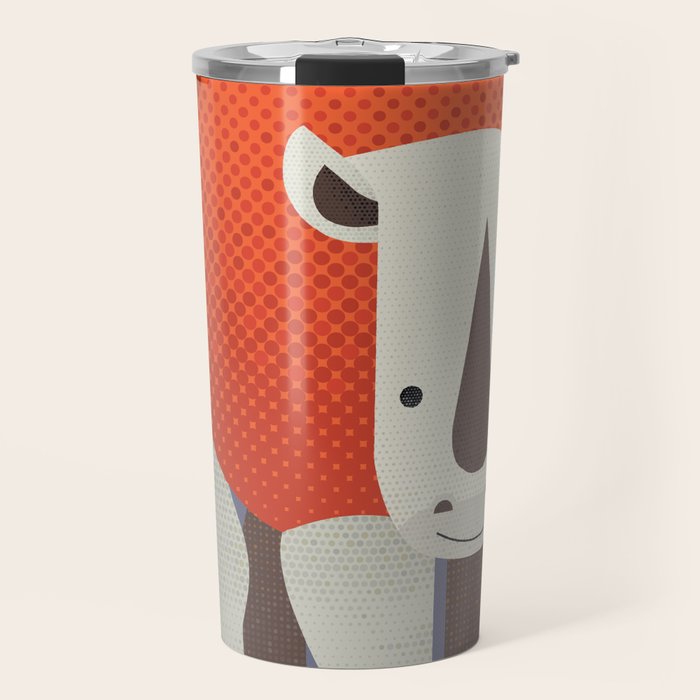 Whimsy Rhinoceros Travel Mug Gallery Image 1