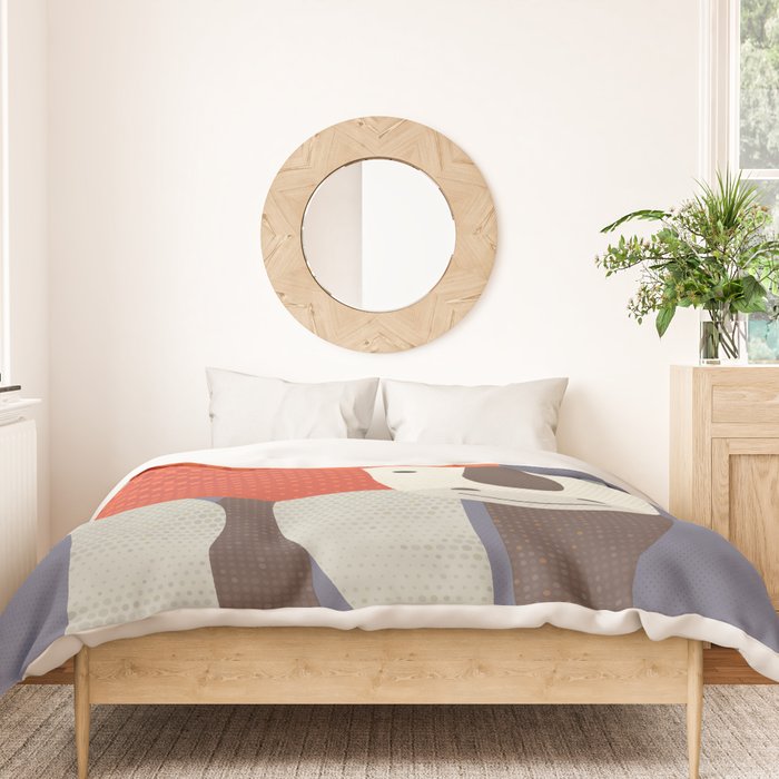 Whimsy Rhinoceros Duvet Cover Gallery Image 3