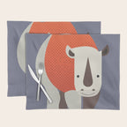 Whimsy Rhinoceros Placemat Gallery Image 1