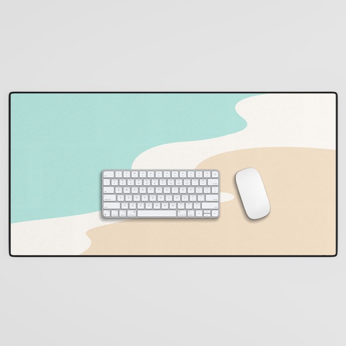 Sand and Sea Coastal Shoreline Desk Mat Gallery Image 1