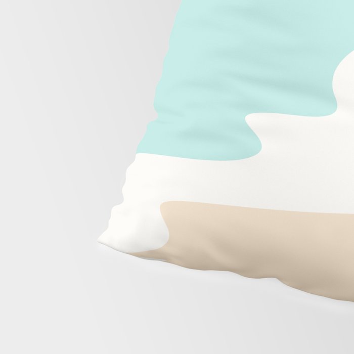 Sand and Sea Coastal Shoreline Pillow Sham Gallery Image 4