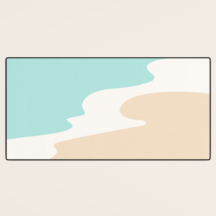 Sand and Sea Coastal Shoreline Desk Mat Gallery Image 3