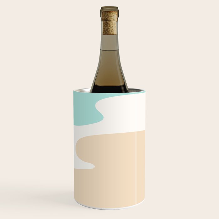 Sand and Sea Coastal Shoreline Wine Chiller Gallery Image 3