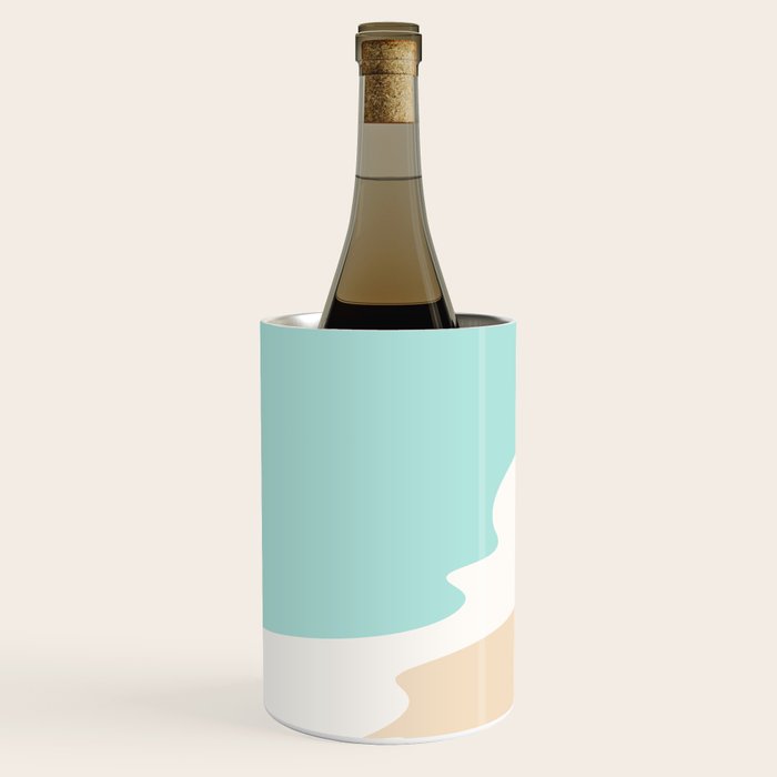 Sand and Sea Coastal Shoreline Wine Chiller Gallery Image 2
