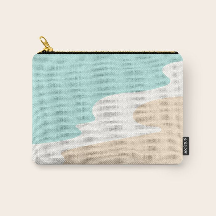Sand and Sea Coastal Shoreline Carry All Pouch Gallery Image 1