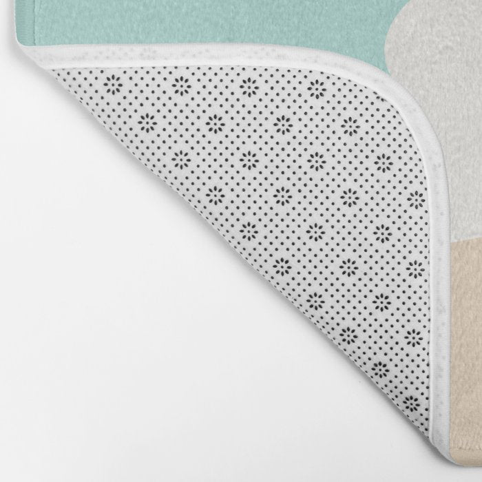 Sand and Sea Coastal Shoreline Bath Mat Gallery Image 2