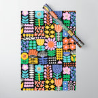 Maximalist Flower Collage Wrapping Paper Gallery Image 1