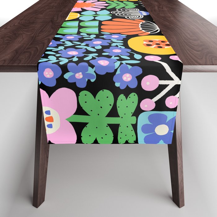 Maximalist Flower Collage Table Runner Gallery Image 1