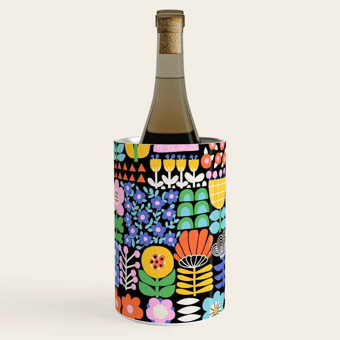 Maximalist Flower Collage Wine Chiller Gallery Image 2
