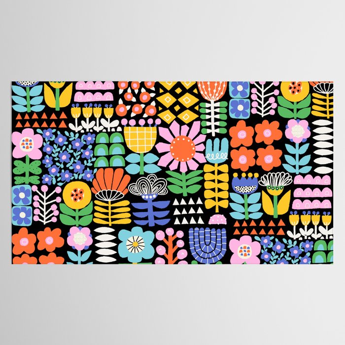 Maximalist Flower Collage Tablecloth Gallery Image 2