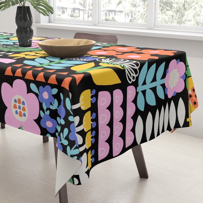 Maximalist Flower Collage Tablecloth Gallery Image 3