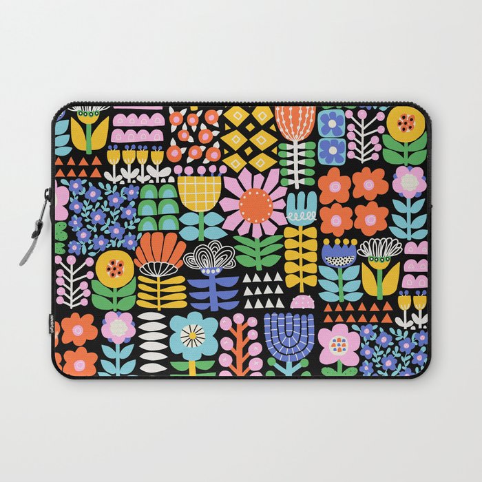 Maximalist Flower Collage Laptop Sleeve Gallery Image 1