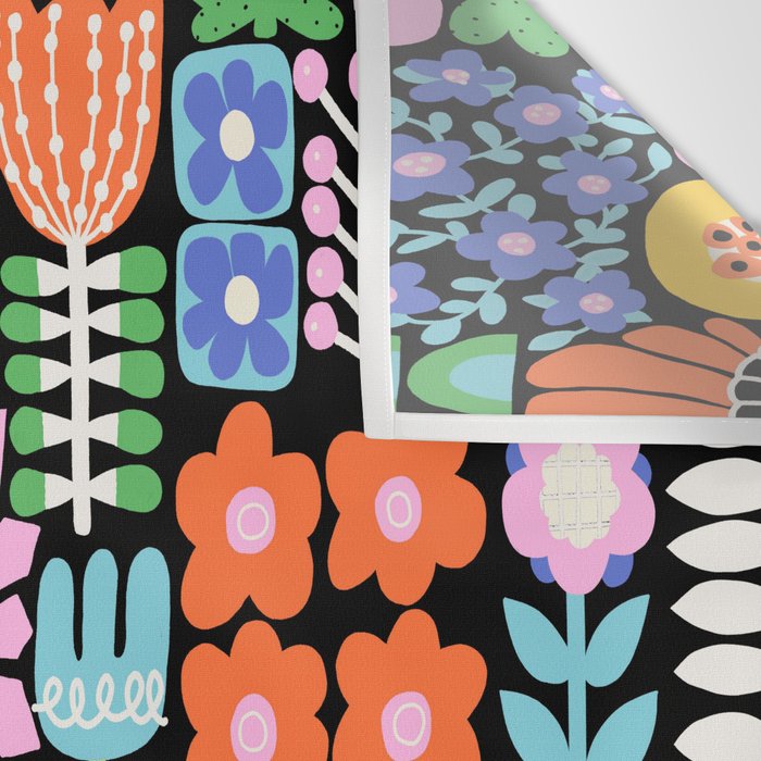 Maximalist Flower Collage Wall Tapestry Gallery Image 3