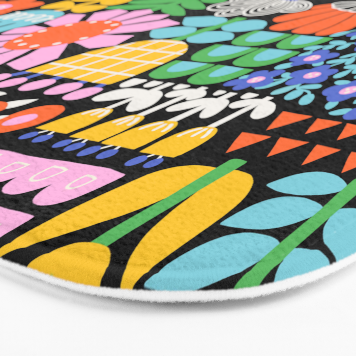 Maximalist Flower Collage Bath Mat Gallery Image 3