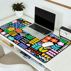 Maximalist Flower Collage Desk Mat Gallery Image 2