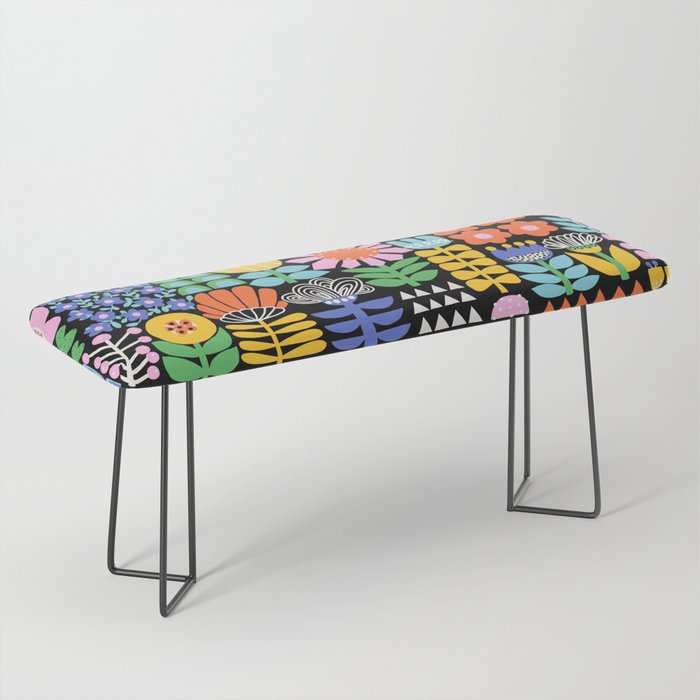 Maximalist Flower Collage Bench Gallery Image 1