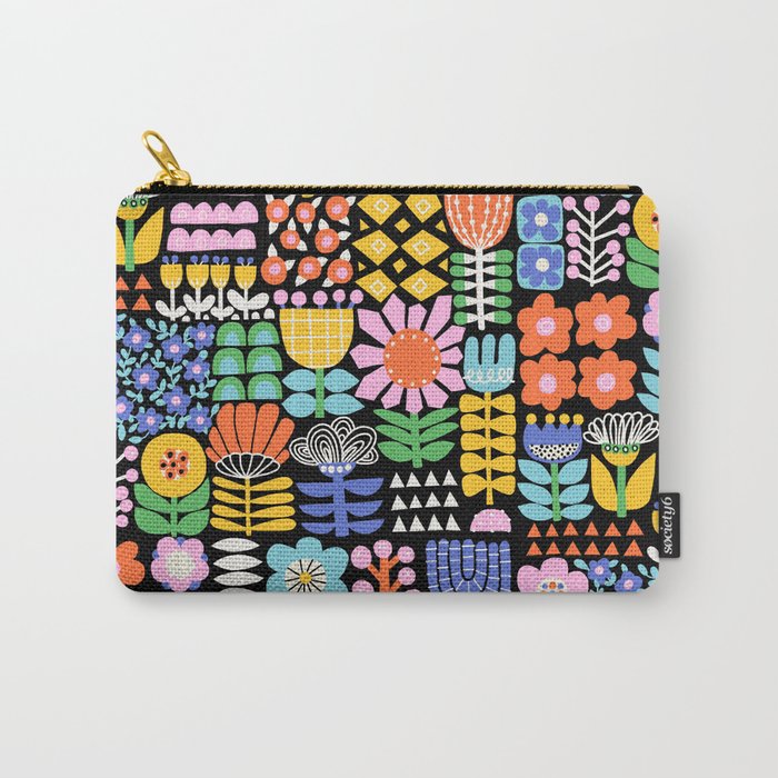 Maximalist Flower Collage Carry All Pouch Gallery Image 1