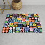 Maximalist Flower Collage Rug Gallery Image 1