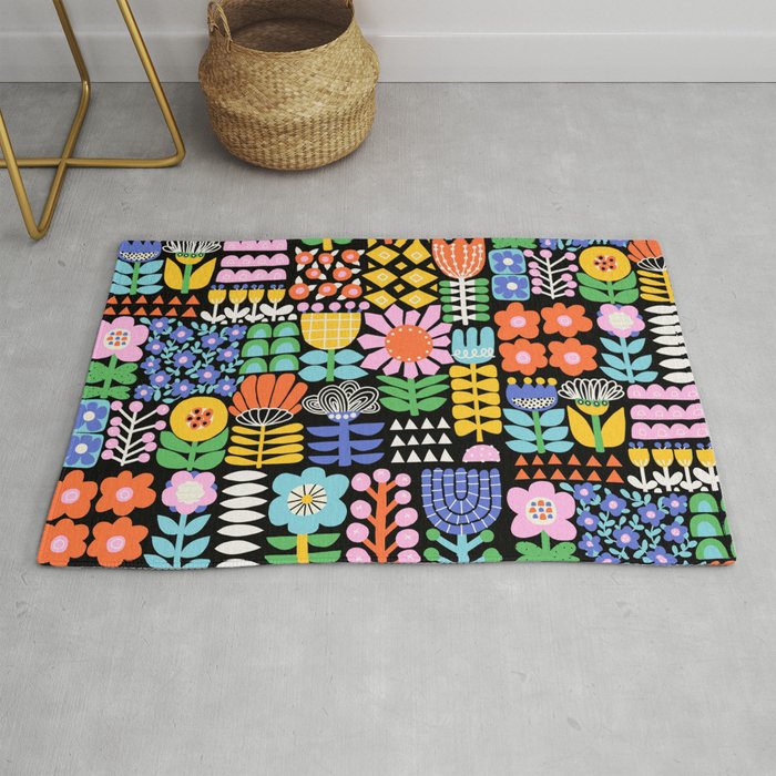 Maximalist Flower Collage Rug Gallery Image 1