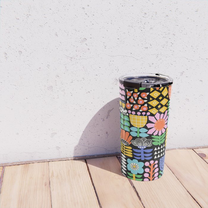 Maximalist Flower Collage Travel Mug Gallery Image 4