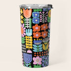 Maximalist Flower Collage Travel Mug Gallery Image 2