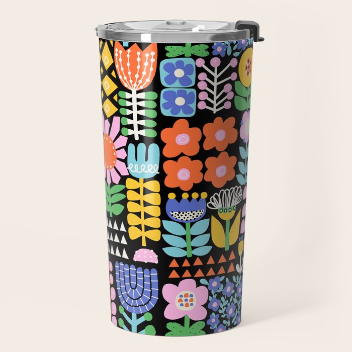 Maximalist Flower Collage Travel Mug Gallery Image 2