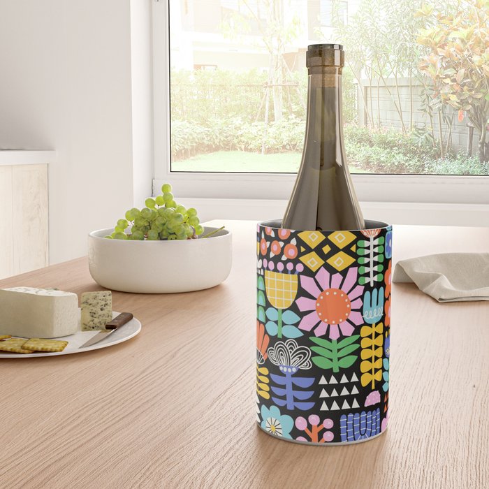 Maximalist Flower Collage Wine Chiller Gallery Image 4
